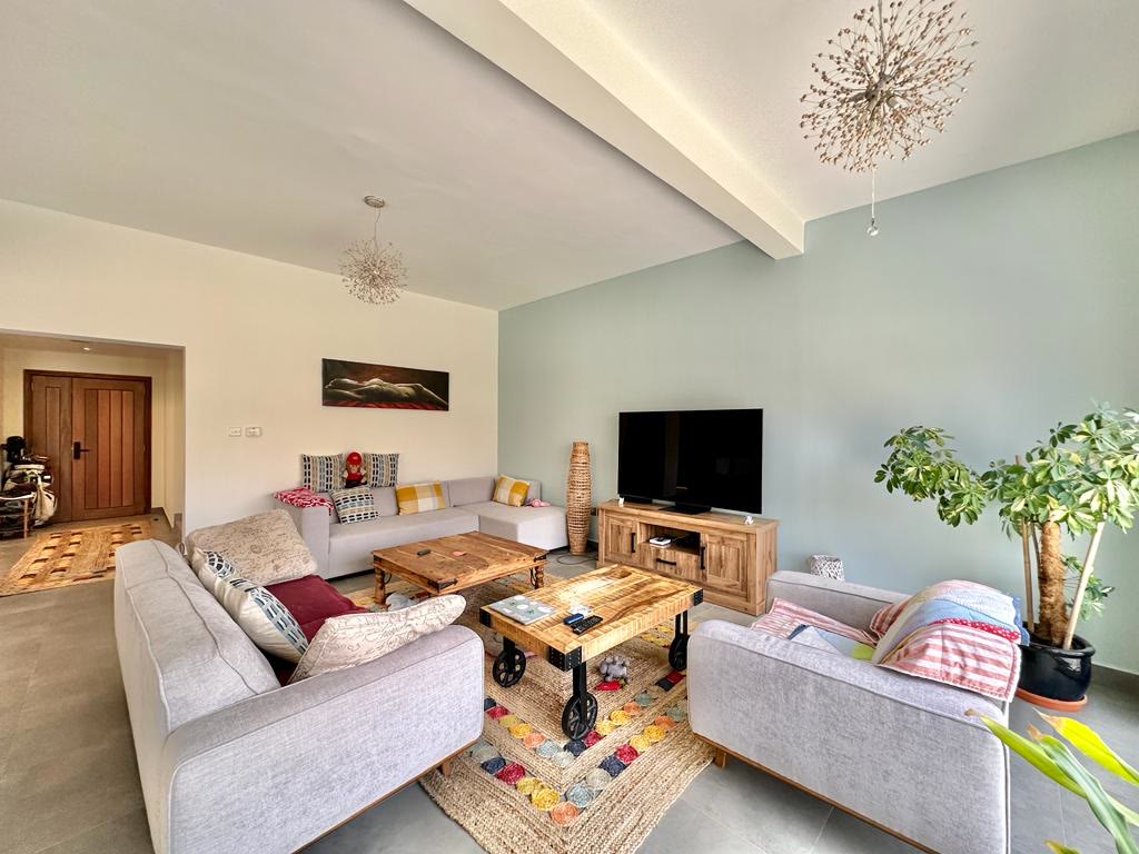 Completed interior at the Al Hamra Village townhouse, view 5
