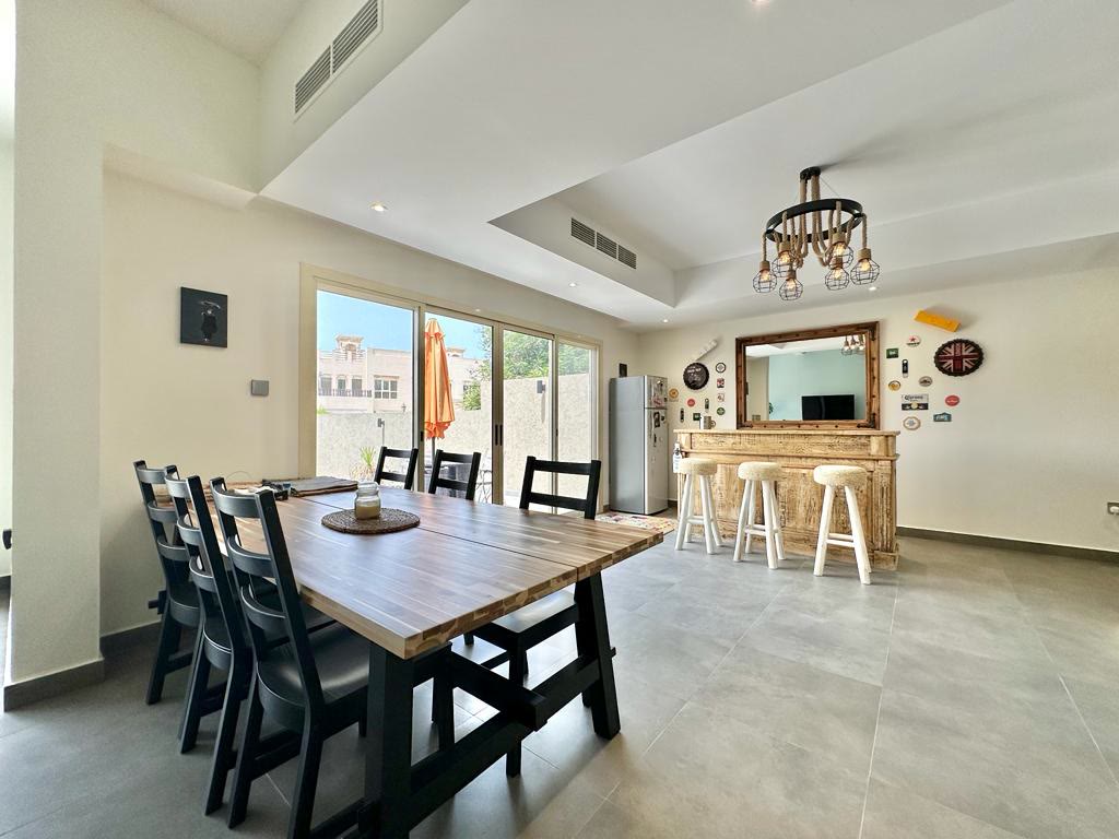Completed interior at the Al Hamra Village townhouse, view 7