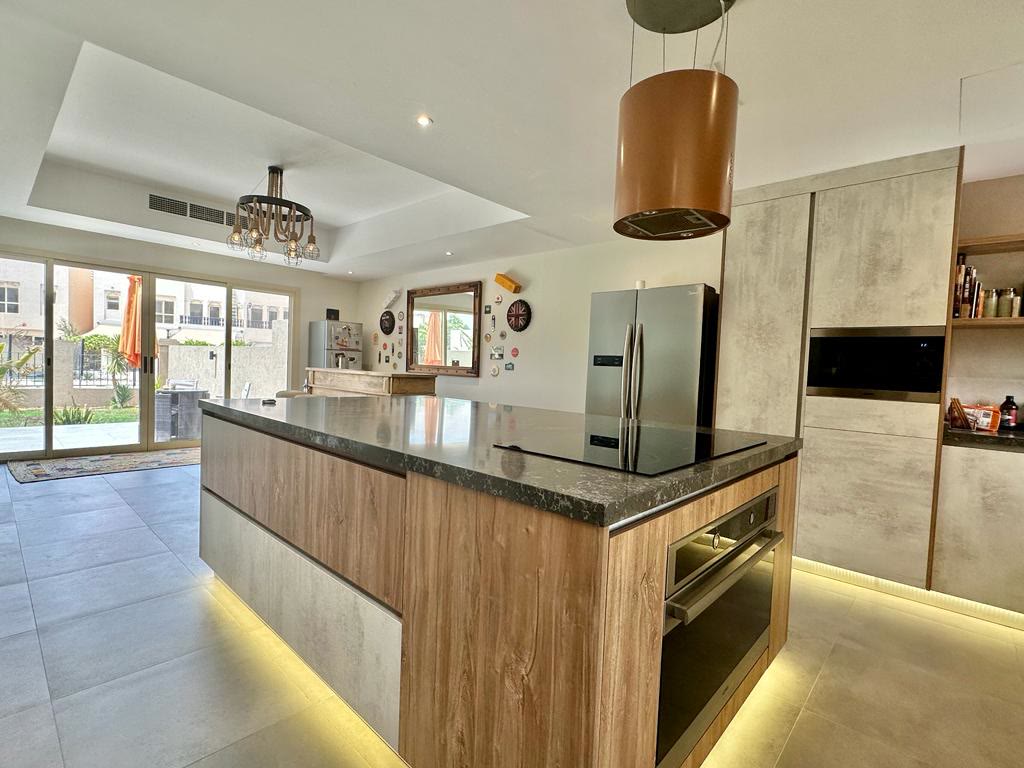 Completed interior at the Al Hamra Village townhouse, view 9
