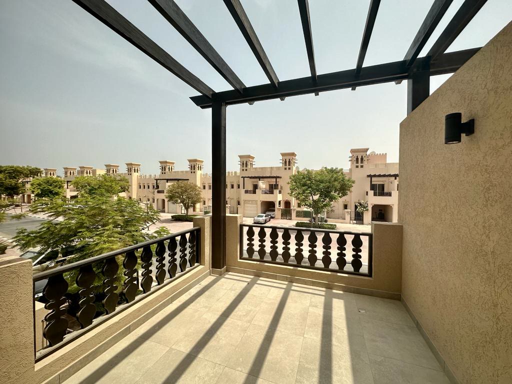 Completed interior at the Al Hamra Village townhouse, view 11